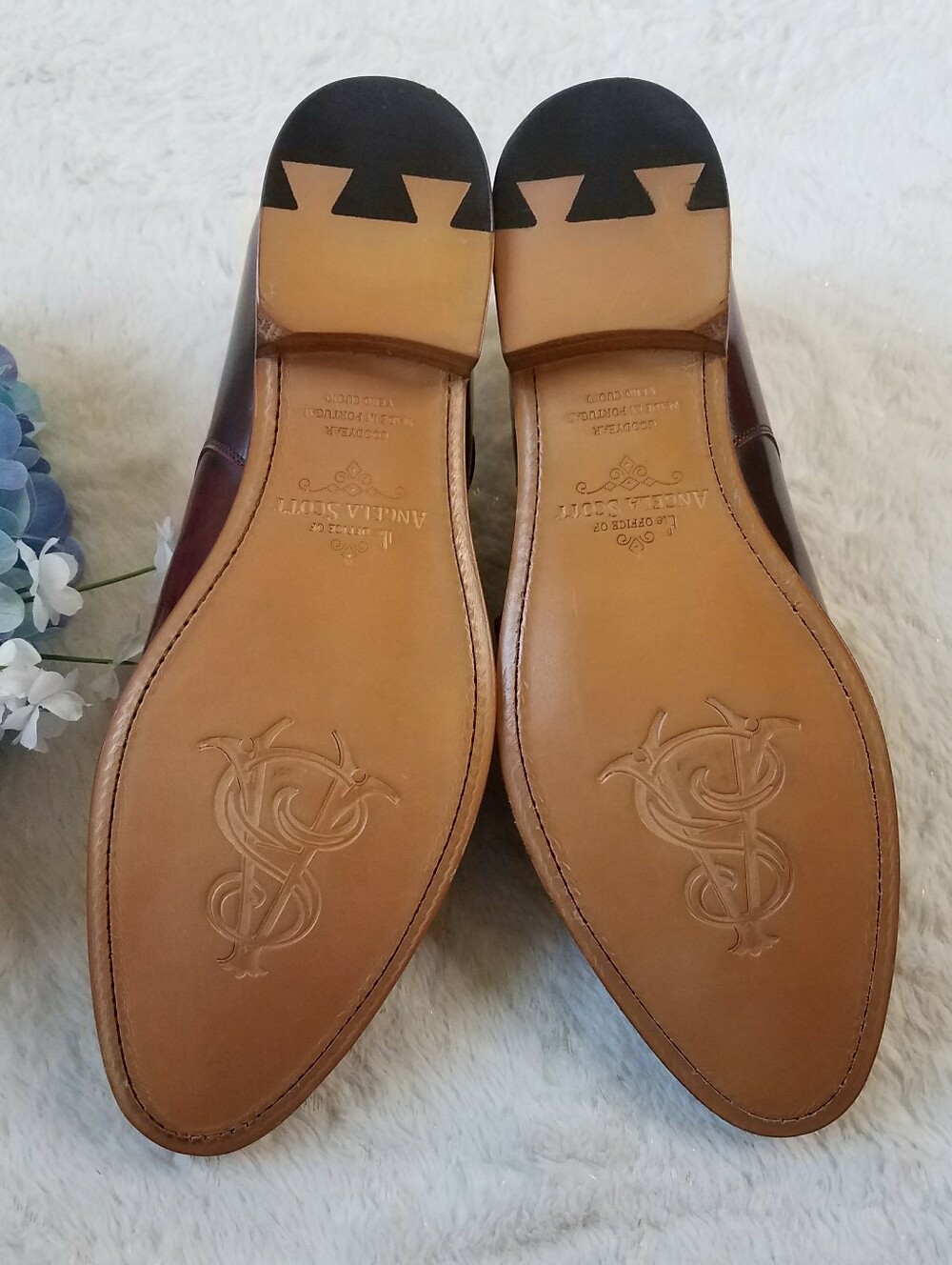 The Office of Angela Scott Mr. Colin Double-Monk Oxfords in Scarlett - Picture 4 of 9